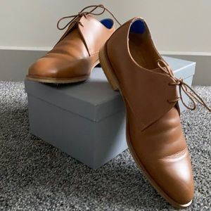 Everlane Modern Oxford in Cognac